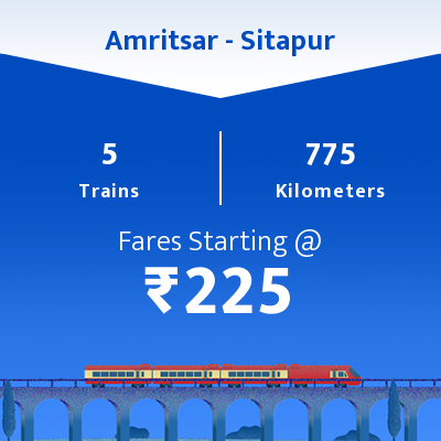 Amritsar To Sitapur Trains